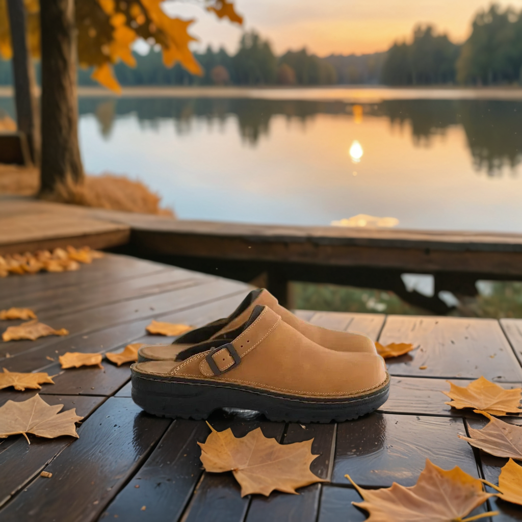 Unisex Clogs mit Schnallenriemen