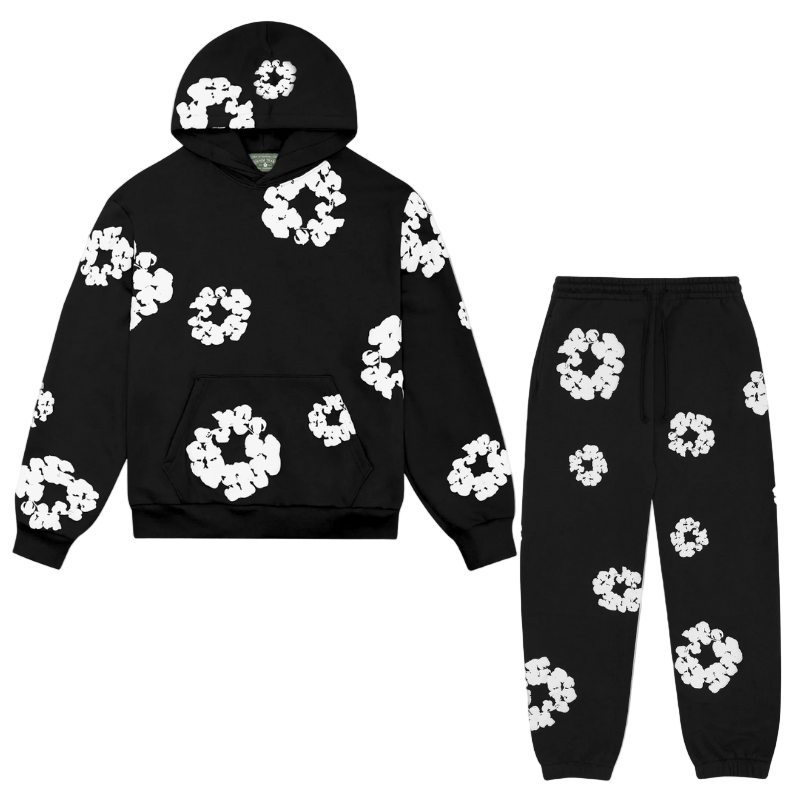 Lockerer Unisex-Trainingsanzug mit Kapuzenpullover und Hose