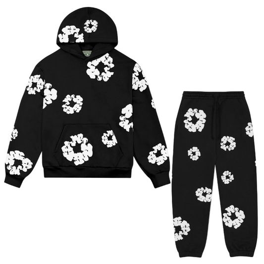 Lockerer Unisex-Trainingsanzug mit Kapuzenpullover und Hose