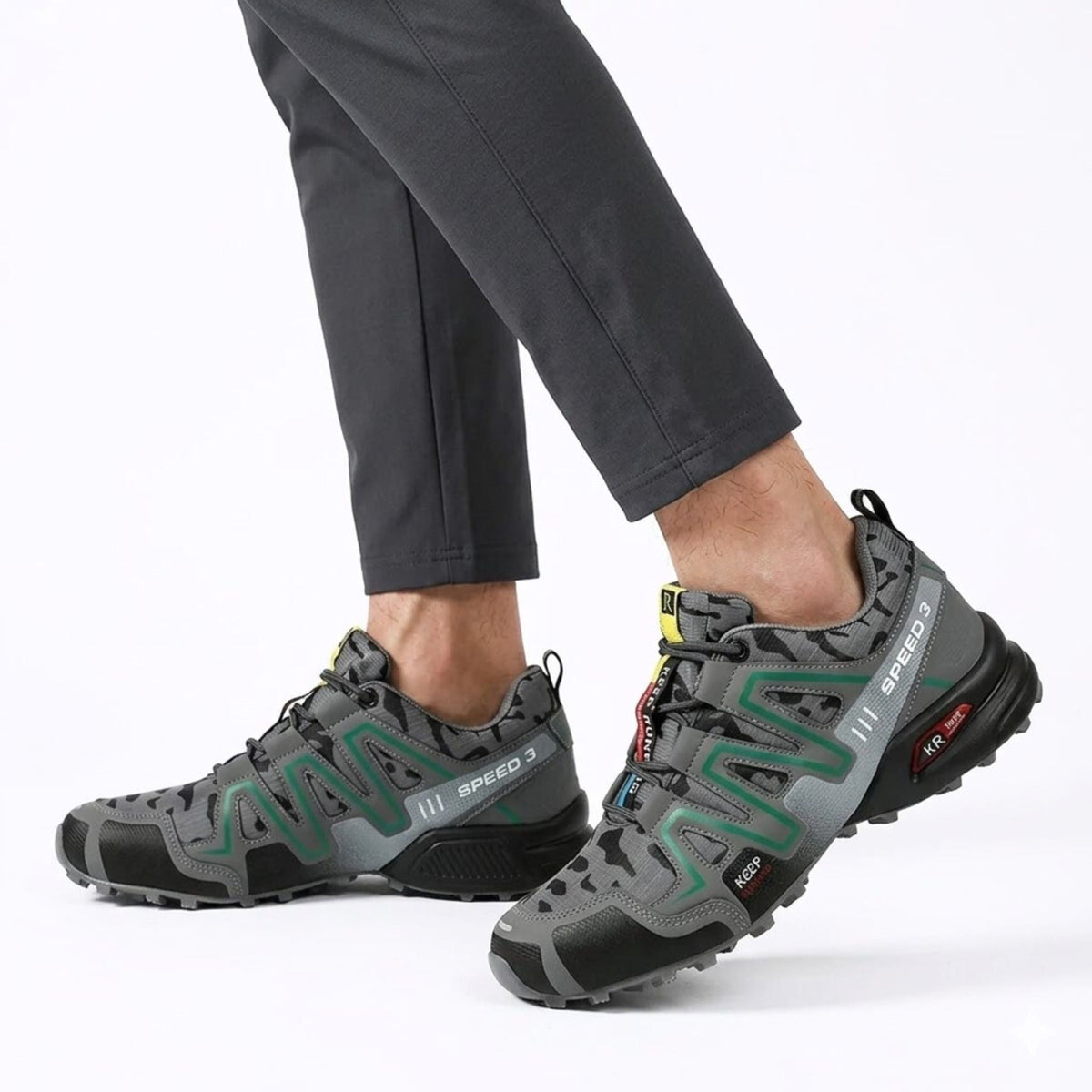 Atmungsaktive und leichte Unisex-Wanderschuhe mit Gummisohle