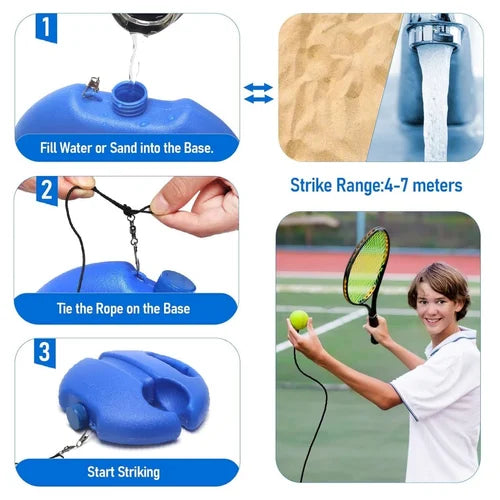 Unisex eigenständiges Tennis-Trainings-Ballrückprallsystem