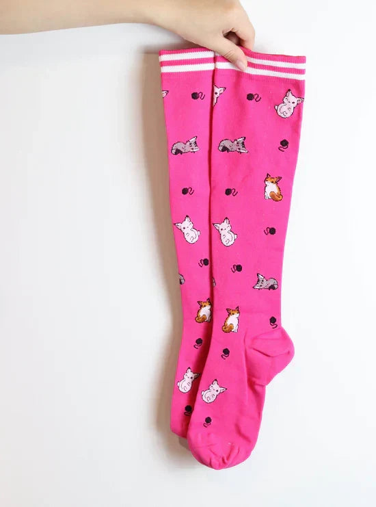 Unisex bunte Kompressionssocken (4 Paar)