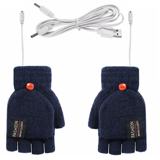 Über USB aufladbare beheizbare Handschuhe mit Wellenmuster