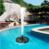 Schwimmender Solar-Springbrunnen mit austauschbaren Wasserstrahleffekten für Gartenteiche