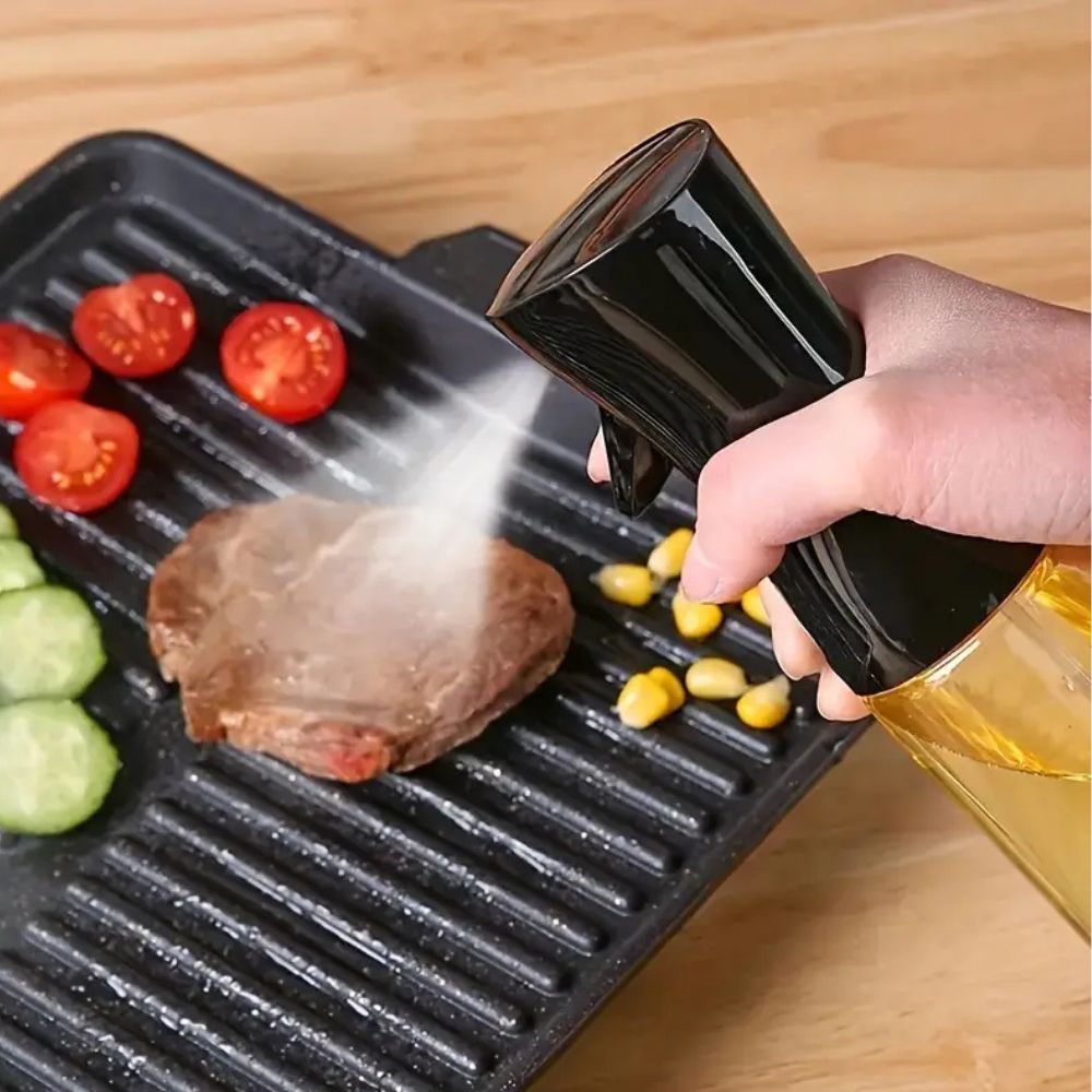 Glas-Ölsprühflasche für präzises Dosieren beim Kochen