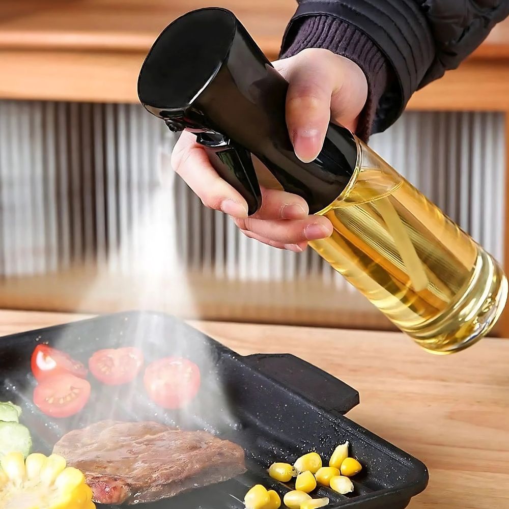 Glas-Ölsprühflasche für präzises Dosieren beim Kochen