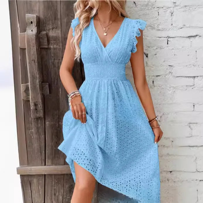 Sommerkleid mit V-Ausschnitt