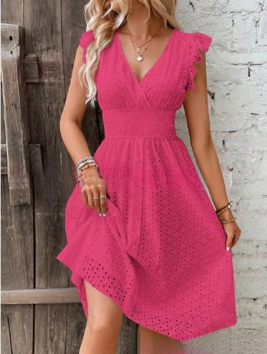 Sommerkleid mit V-Ausschnitt