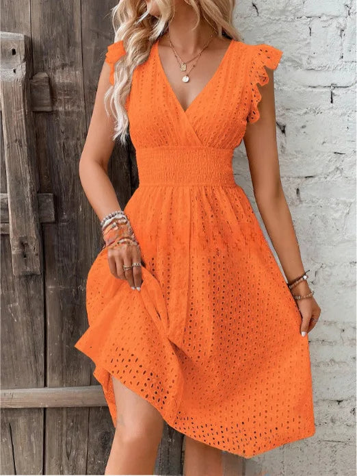 Sommerkleid mit V-Ausschnitt