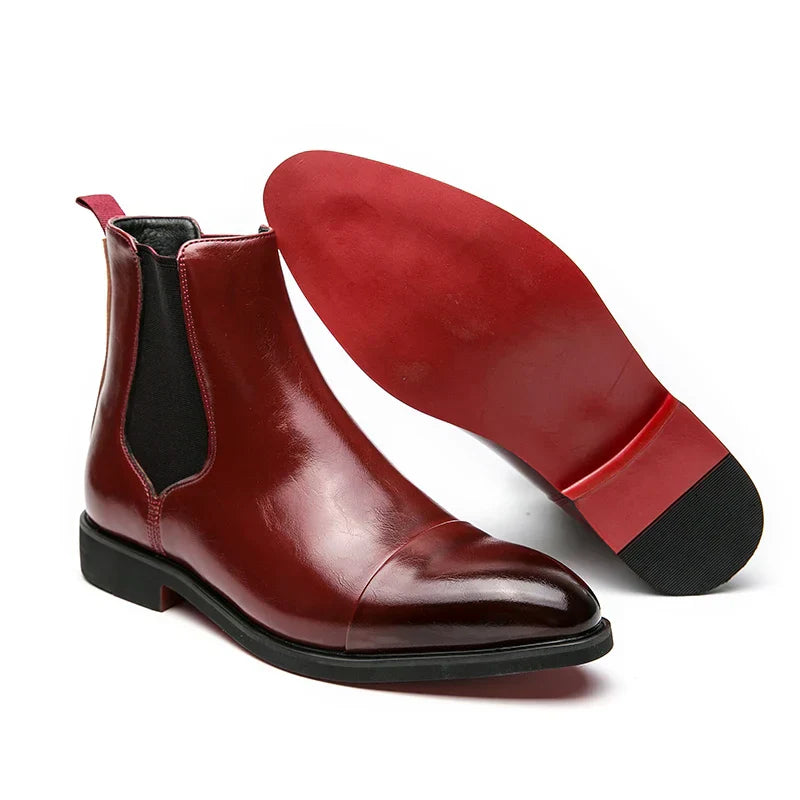 Chelsea-Stiefeletten aus echtem Leder für Damen und Herren – zeitloser Komfort – klassisches schwarzes Design