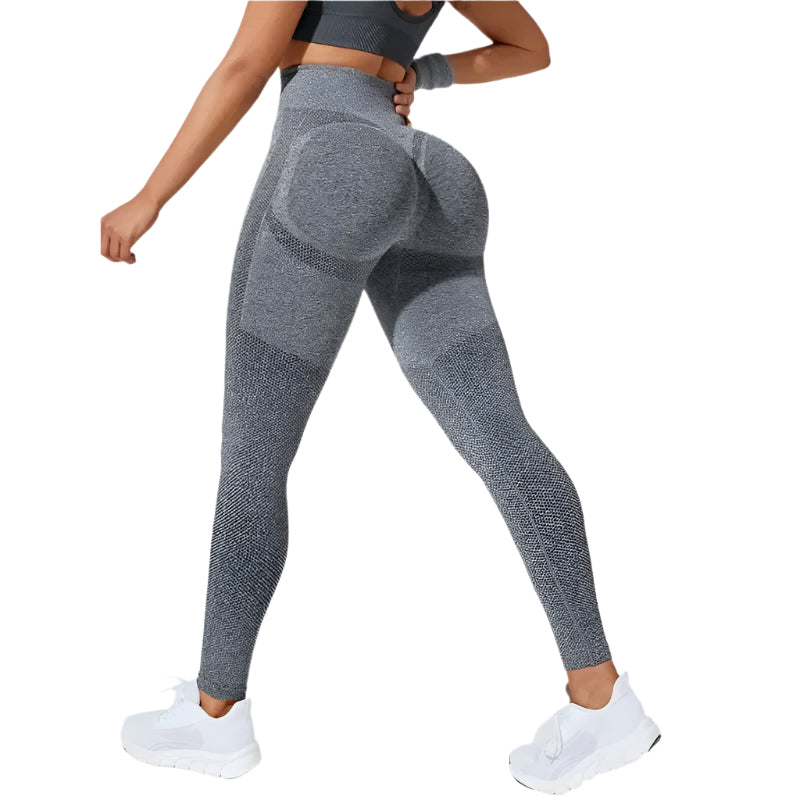 Nahtlose Trainingsleggings mit hoher Taille