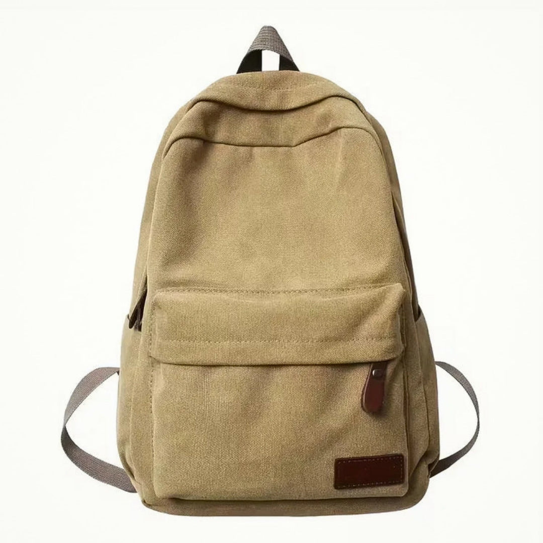 Canvas-Rucksack mit Vordertasche
