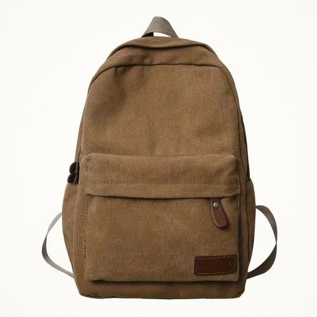 Canvas-Rucksack mit Vordertasche