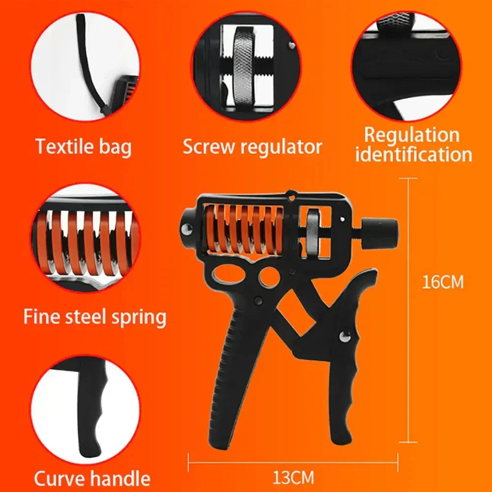 Verstellbarer Handmuskeltrainer 5–165 kg – Fingertrainer für Arm-, Handgelenk- und Unterarmtraining