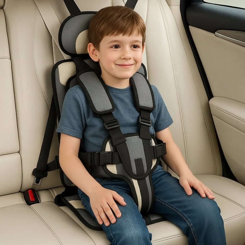 Verstellbarer Kinder-Reisesitz mit Sicherheitsgurt