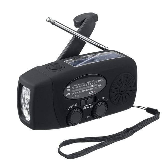 Notfall-Kurbelradio mit Taschenlampe und Powerbank