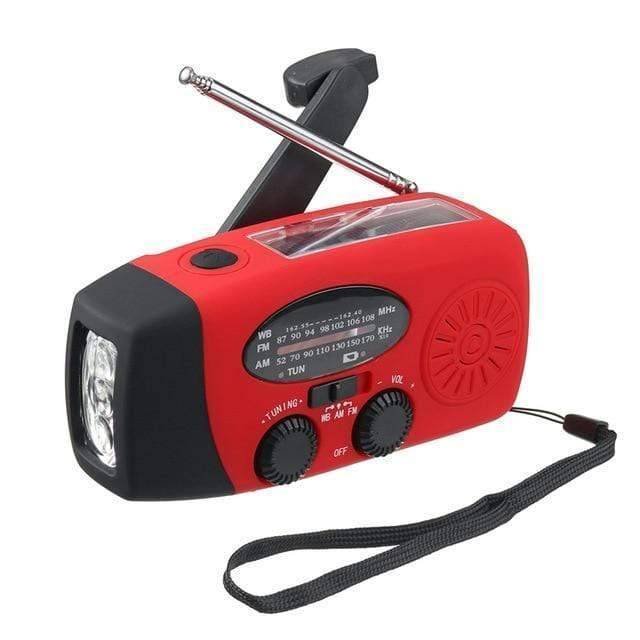 Notfall-Kurbelradio mit Taschenlampe und Powerbank