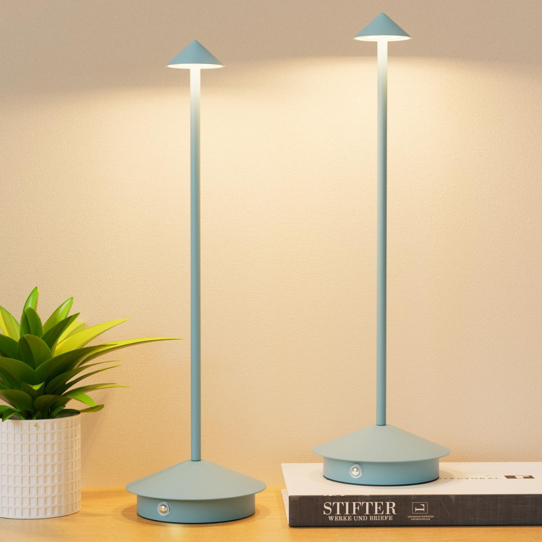 Kabellose Tischlampe mit einstellbarer Helligkeit und wasserdichtem Design