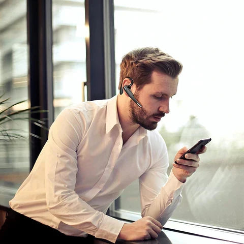 Kabelloses Bluetooth 5.1 Headset mit Doppelmikrofon und Geräuschunterdrückung für LKW-Fahrer