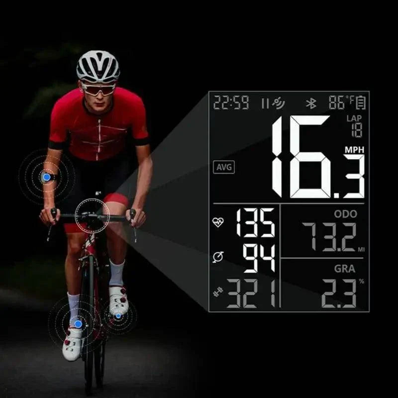 Kabelloser GPS-Fahrradcomputer