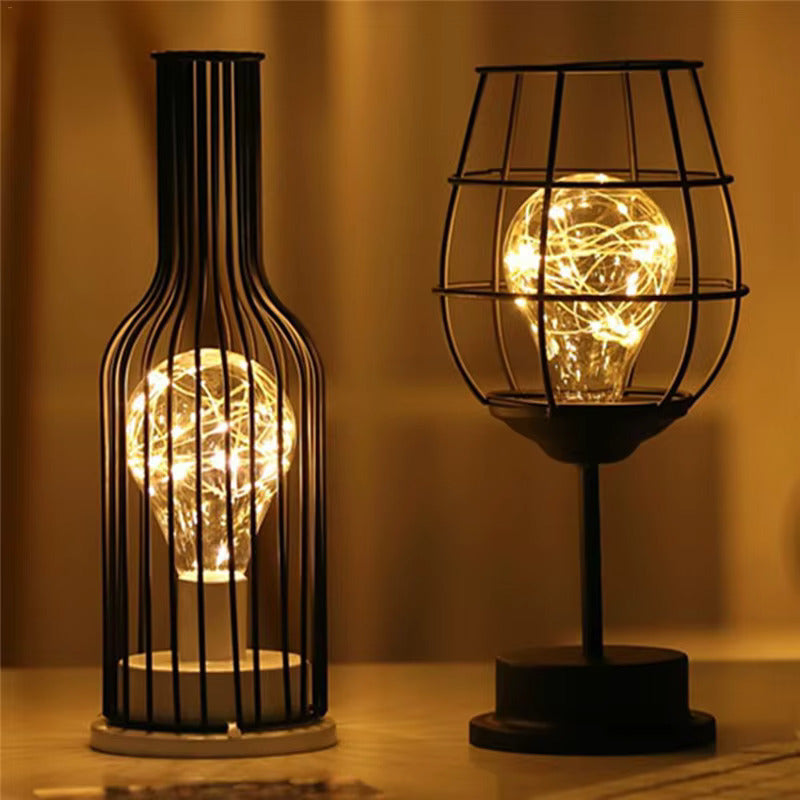 Kabelloses Stimmungsleuchten-Set – 3 einzigartige LED-Tischlampen mit Wein-Thema