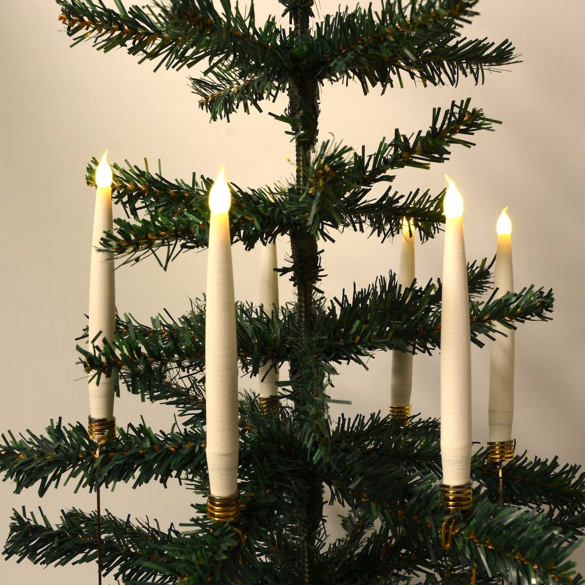 Kabellose LED-Weihnachtsbaumkerzen (20 Stk.) mit Fernbedienung und Befestigungsclips - passend für die meisten Kerzenhalter