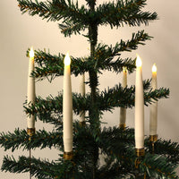 Kabellose LED-Weihnachtsbaumkerzen (20 Stk.) mit Fernbedienung und Befestigungsclips - passend für die meisten Kerzenhalter
