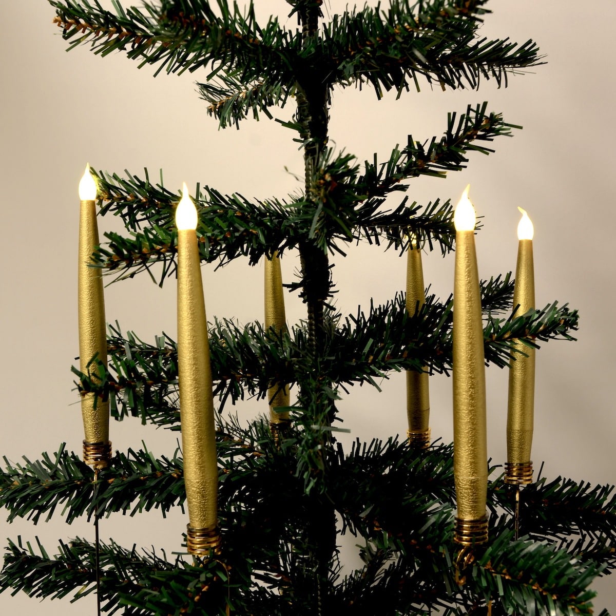 Kabellose LED-Weihnachtsbaumkerzen (20 Stk.) mit Fernbedienung und Befestigungsclips - passend für die meisten Kerzenhalter