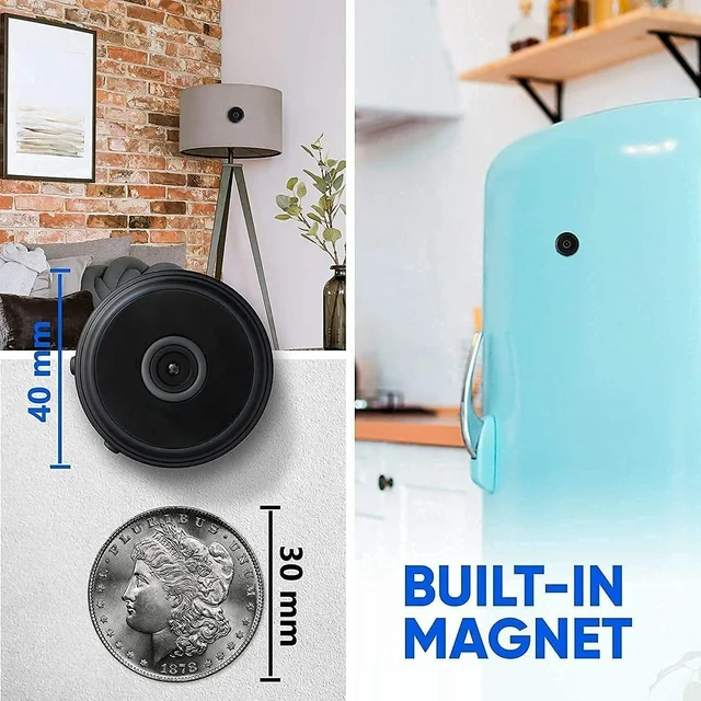 Kabellose magnetische Minikamera mit Live-Audio- und Videoübertragung