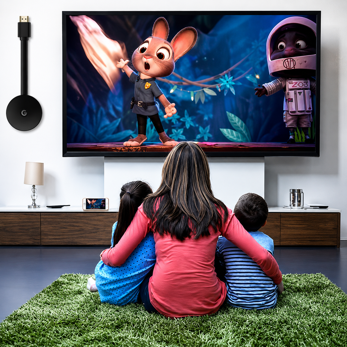 Kabelloser Mediaplayer für TV | Streaming des Telefonbildschirms