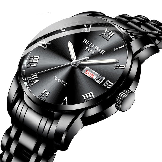 Leuchtende Herrenarmbanduhr