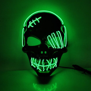 Leuchtende Horror-Vendetta-Maske