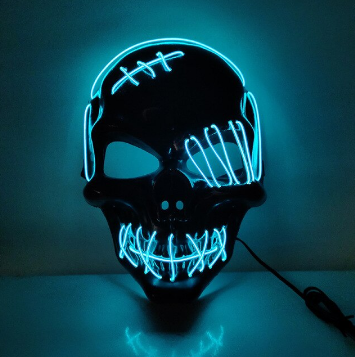 Leuchtende Horror-Vendetta-Maske