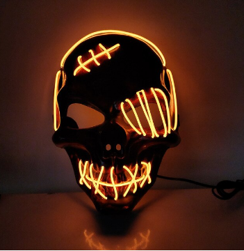 Leuchtende Horror-Vendetta-Maske