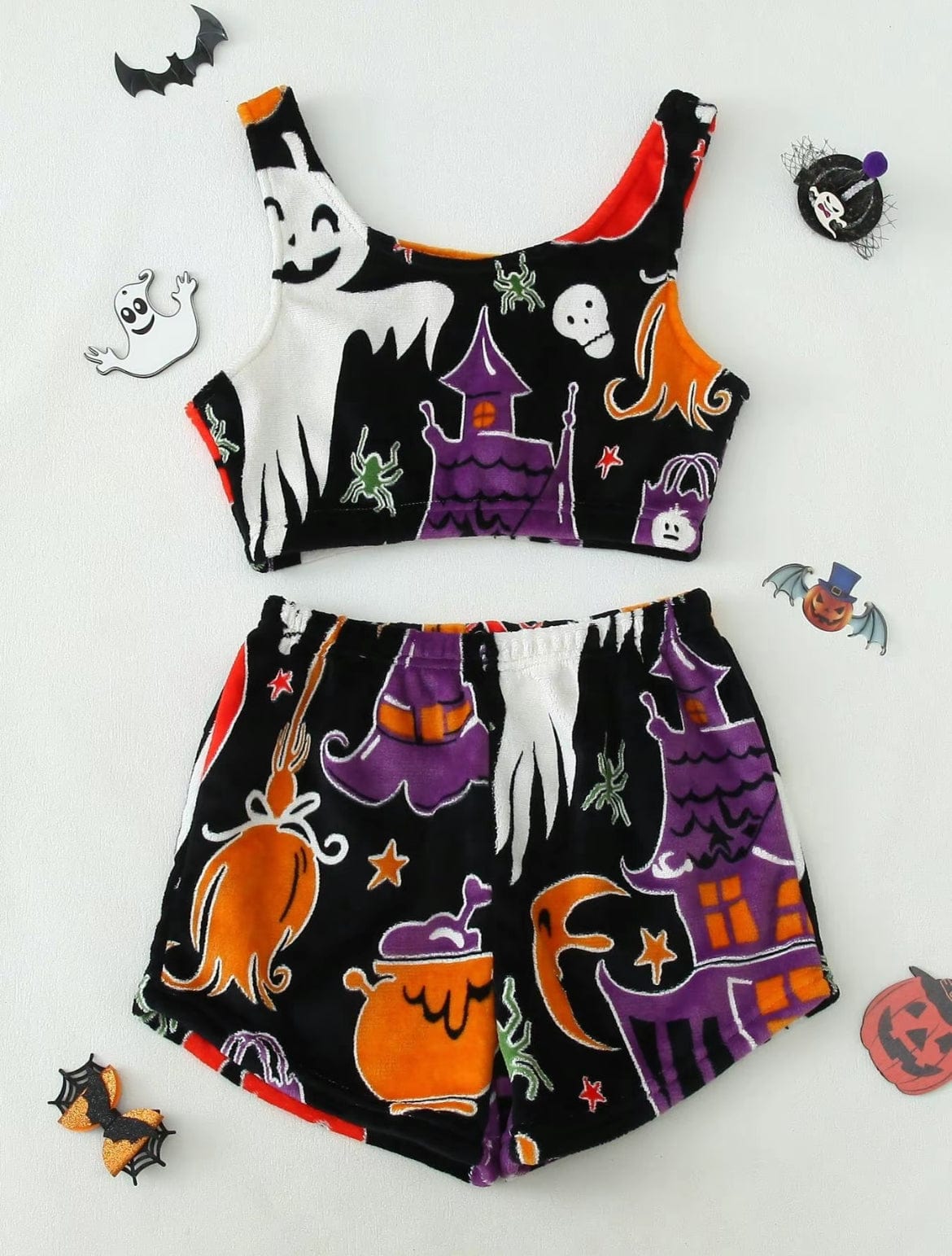 Leuchtendes gruseliges Pyjama-Set
