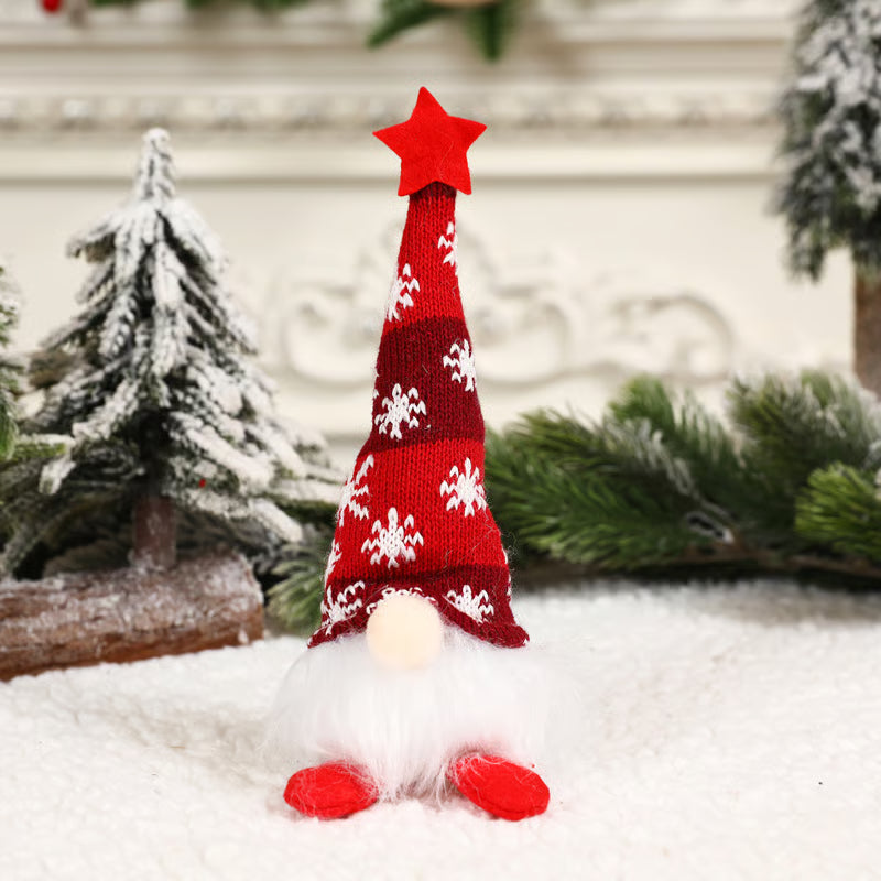Leuchtendes Weihnachts-Plüschwichtel-Set – Nordische Tomte Weihnachtsdekoration mit langen Beinen