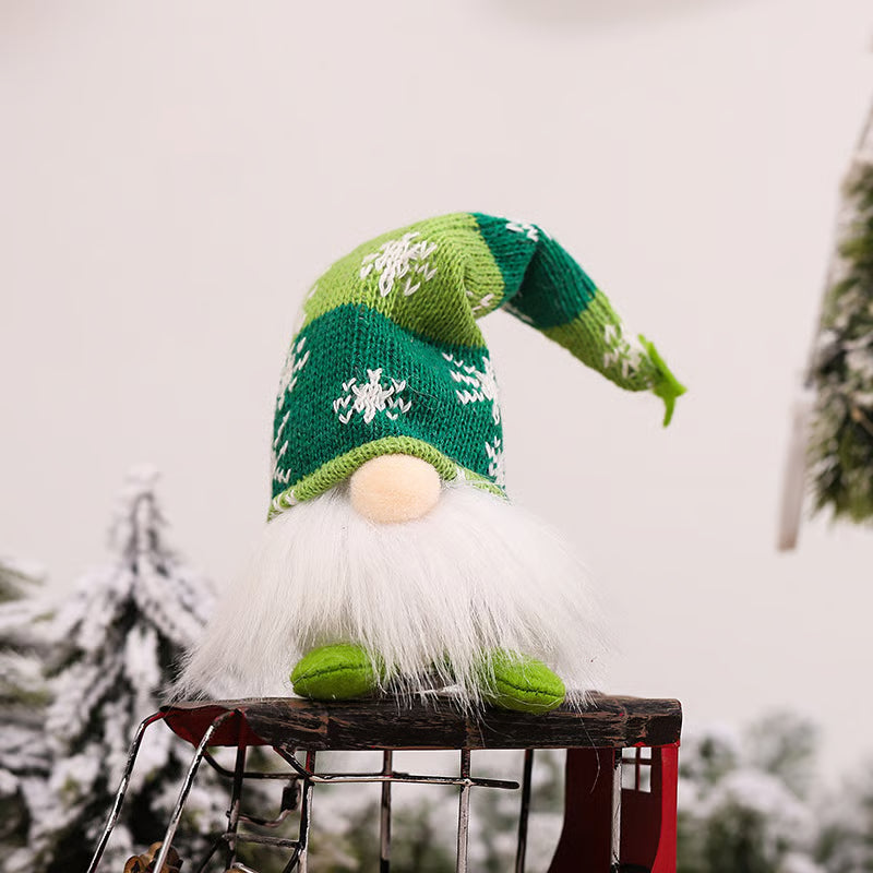 Leuchtendes Weihnachts-Plüschwichtel-Set – Nordische Tomte Weihnachtsdekoration mit langen Beinen