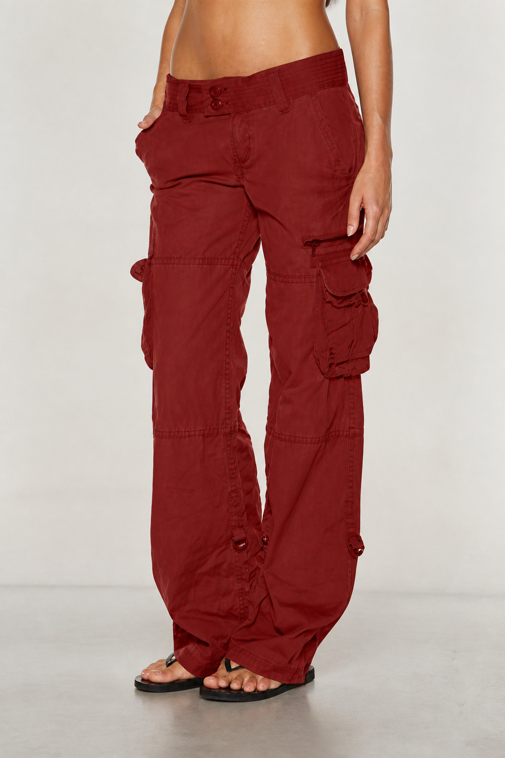 Vintage Cargohose mit weitem Bein