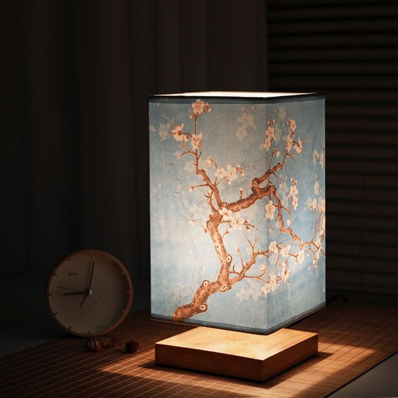 Vintage japanische Tischlampe – Perfekt für eine beruhigende Schlafzimmeratmosphäre