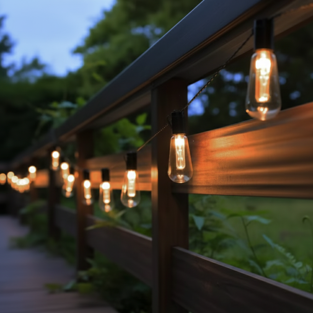 Vintage Camping-Lichterkette