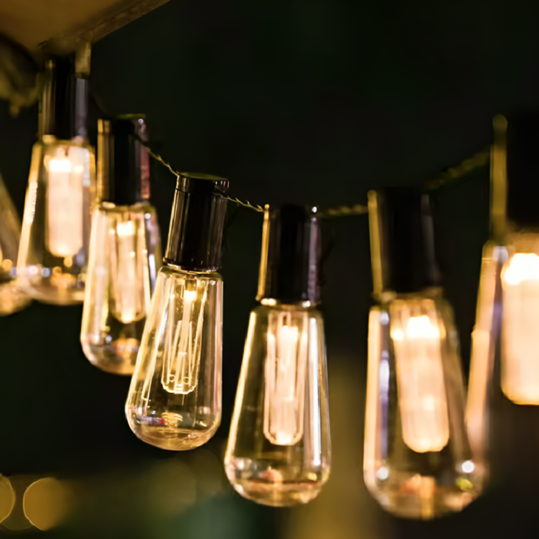 Vintage Camping-Lichterkette