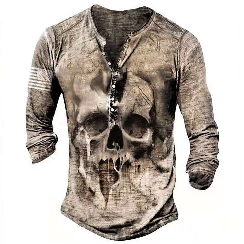 Vintage-Langarmshirt mit Grafikprint