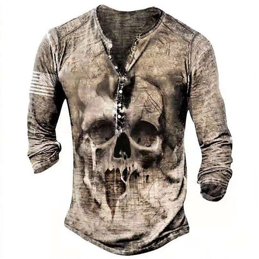 Vintage-Langarmshirt mit Grafikprint