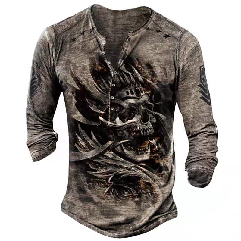 Vintage-Langarmshirt mit Grafikprint