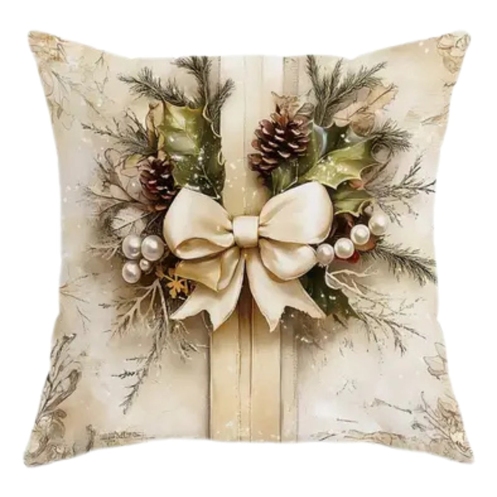 Vintage Weihnachtsmann Kissenbezug – Festlicher Kissenbezug zur Dekoration von Sofa und Bett