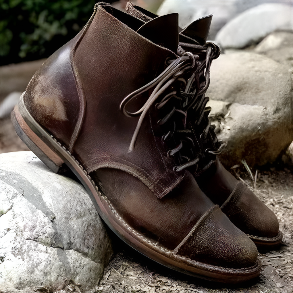 Vintage-Schnürstiefel für Herren