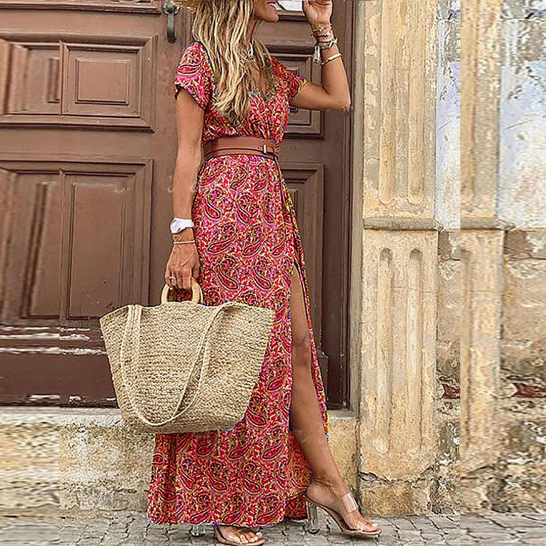 Geblümtes Sommer-Maxikleid für Damen