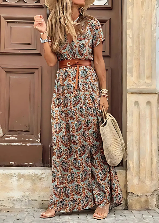 Geblümtes Sommer-Maxikleid für Damen