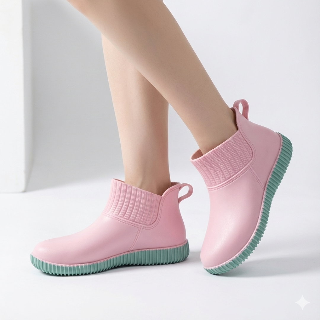 Wasserdichte Stiefeletten-Gummistiefel