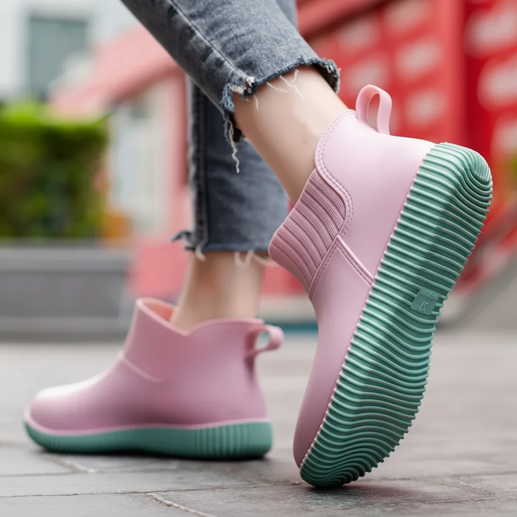 Wasserdichte Stiefeletten-Gummistiefel